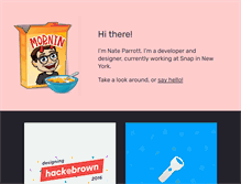 Tablet Screenshot of nateparrott.com